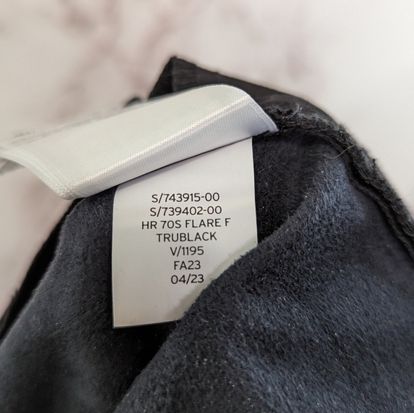 Gap Pants Women 10 30 R Black Faux Vegan Leather High Rise 70s Flare Bell Bottom - Picture 10 of 15